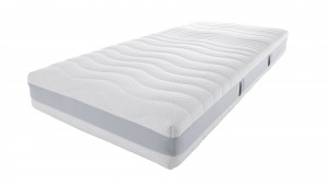Weiße Memory Foam-Matratze mit wellenförmigem Oberteil