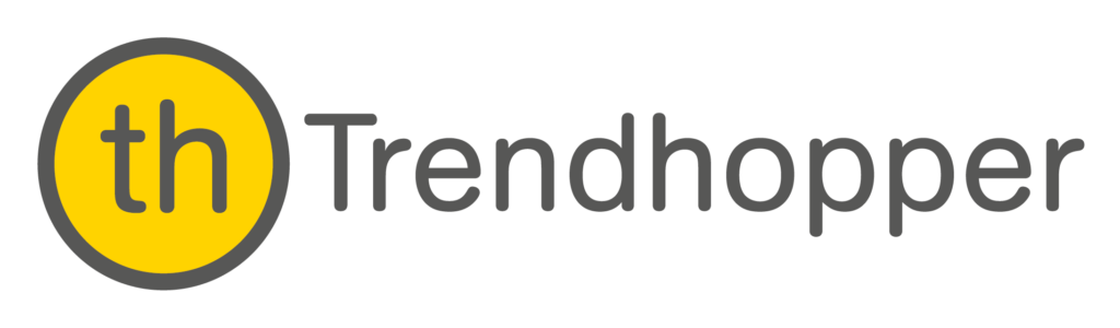 Trendhopper-Logo: th im gelben Kreis
