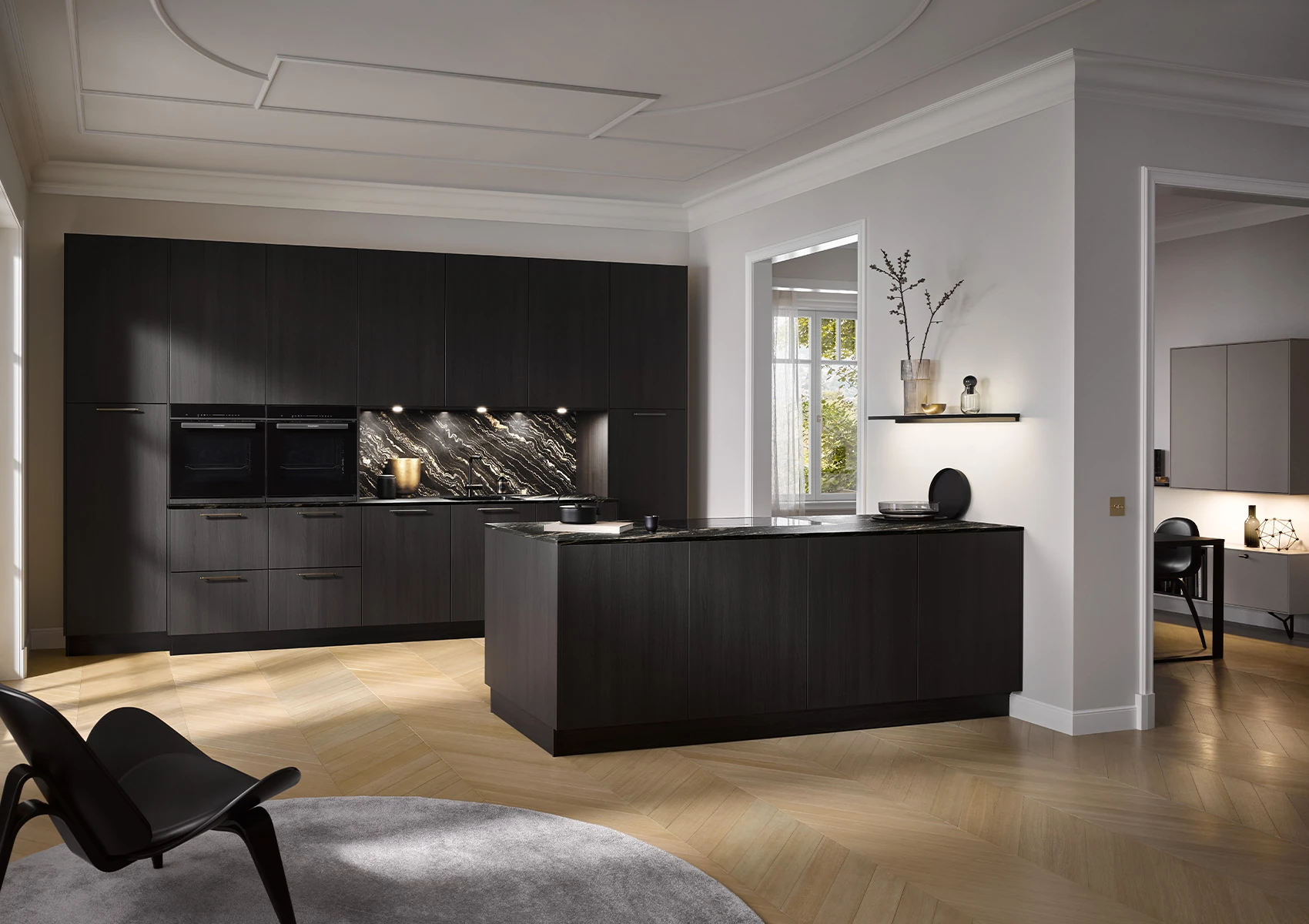 kuechenblog haecker designkueche mit insel feineiche schwarz